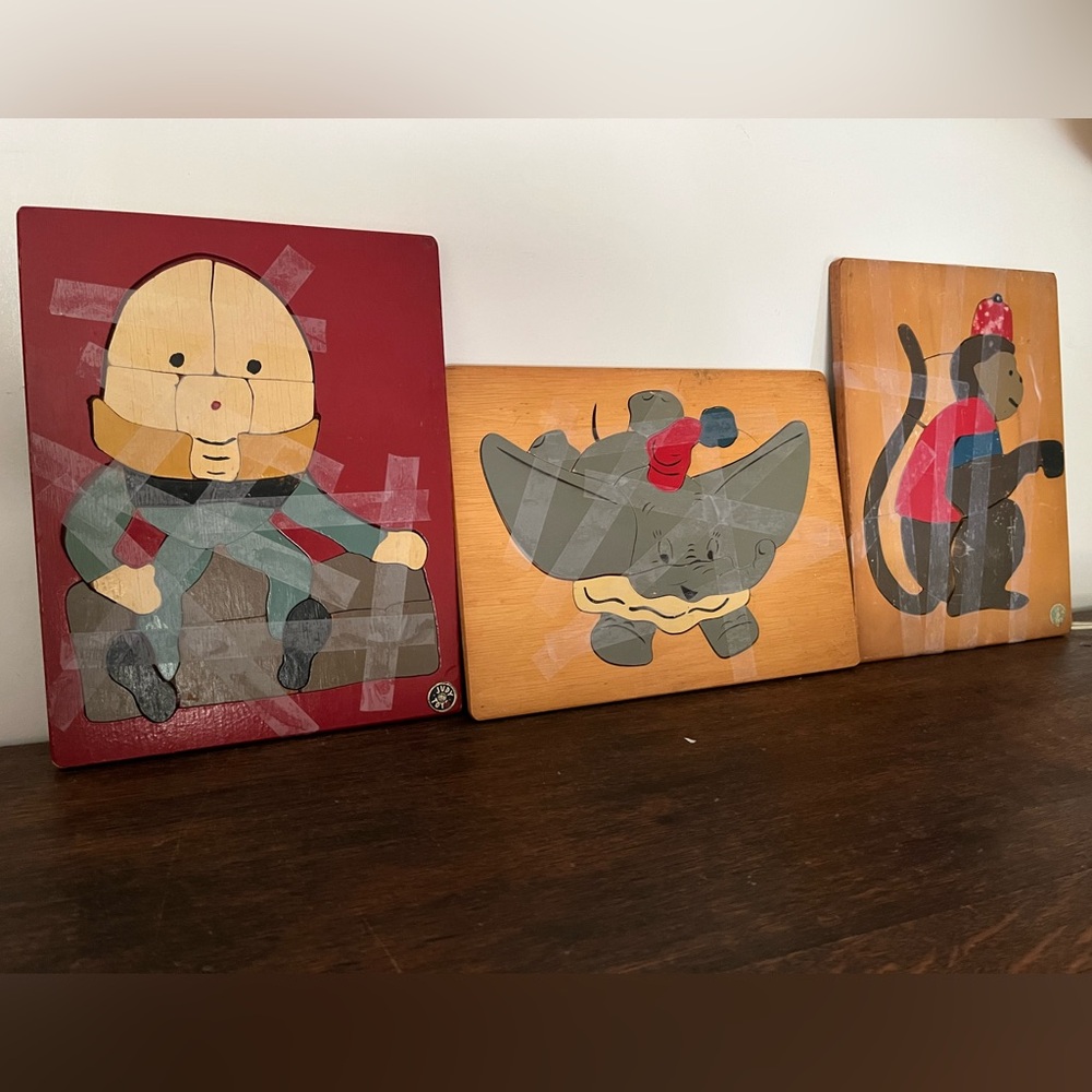Early 1900’s Antique Wooden Puzzles 
JUDY TOYS